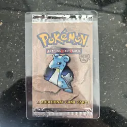 EMPTY Pokemon Booster Pack Foil - Fossil Set, Lapras - Image 1