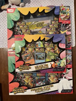 Pokemon Ascended Heroes Gardevoir & Lucario Poster Collections & Pin Collection - Image 1