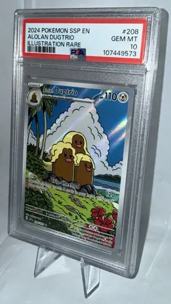 2024 Pokemon SSP Alolan Dugtrio #208 – PSA 10 GEM MINT - Image 4