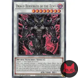 Yugioh Draco Berserker of the Tenyi VASM-EN026 Rare 1st Edition NM - Image 1
