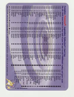 Mewtwo Legendary Collection Reverse Holo S4 Jumbo Card 2002 Pokemon TCG - Image 2