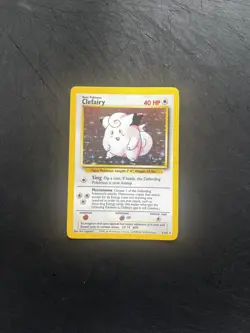 Clefairy 5/102 1999-2000 Holo Base Set Pokemon WOTC Card - Image 1