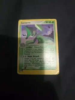 Pokemon Cacturne 2/100 Sandstorm Holo Rare 80 HP Feint Attack English Card - Image 1