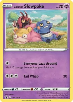 Black Star Promo Galarian Slowpoke SWSH126 Promo SWSH Promo Card x3 - Image 1