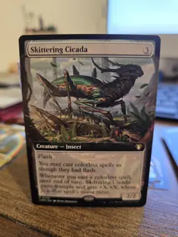 Skittering Cicada (Extended Art) Commander Masters Regular - Image 1