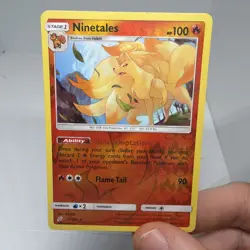 Pokemon Ninetales 16/181 - REVERSE HOLO SM Team Up - Expanded GLC - Excellent - Image 1