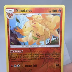 Pokemon Ninetales 16/181 - REVERSE HOLO SM Team Up - Expanded GLC - Excellent - Image 2