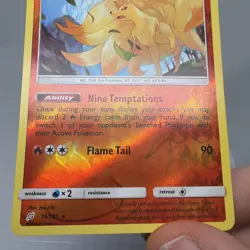 Pokemon Ninetales 16/181 - REVERSE HOLO SM Team Up - Expanded GLC - Excellent - Image 3