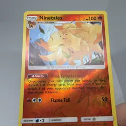 Pokemon Ninetales 16/181 - REVERSE HOLO SM Team Up - Expanded GLC - Excellent - Image 4