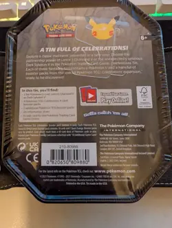 x1 Pokemon Celebrations TCG 25th Anniversary Lance's Charizard V Tin New Sealed - Image 4