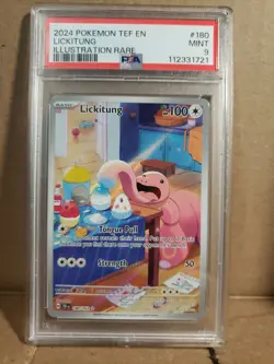 Lickitung 180/162 PSA 9 Mint 2024 Pokemon Illustration Rare Temporal Forces - Image 1