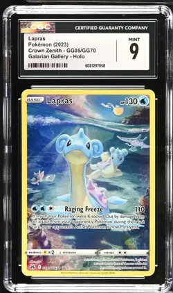 2023 Pokemon Crown Zenith - Lapras #GG05/GG70 CGC 9 Mint - Image 2