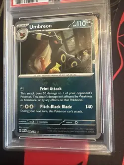 2025 POKEMON PRE EN-PRISMATIC EVOLUTIONS #059 UMBREON MASTER BALL PSA 9 Mint - Image 5