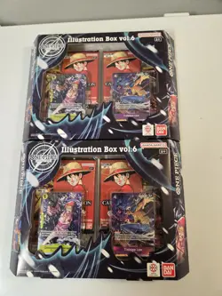 Lot of 2 BANDAI ONE PIECE ILLUSTRATION BOXES VOL 6 FACTORY SEALED Hard To Find! - Image 1