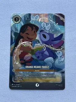 Ohana Means Family - Disney Lorcana Winterspell - Enchanted 224/204 - Image 1