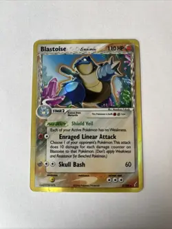 Pokemon TCG Blastoise Delta Species Holo Rare Card Crystal Guardians 2/100 - HP - Image 1