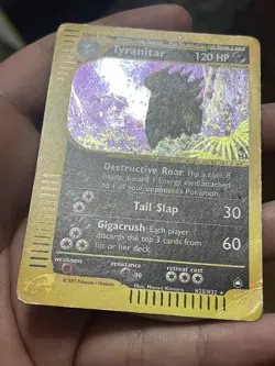 Tyranitar H28/H32 Aquapolis 2002 Holo E-Series Vintage Pokemon Card TCG - Image 3