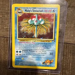 Pokemon TCG Misty's Tentacruel 10/132 (Swirl) Gyme Heroes Unlimited Holo Card - Image 1