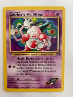 Sabrina's Mr. Mime 59/132 - Pokemon TCG Gym Challenge Set - Uncommon, NM - Image 1