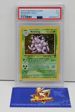 Pokemon 2000 PSA 5 Base Set 2 Nidoking Holo 11/130 - Image 1