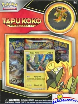 POKEMON TCG Tapu Koko Pin Collection 24 Box Factory Sealed CASE-72 Boosters++ - Image 2