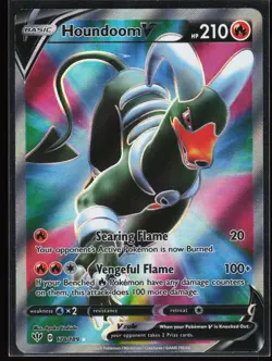 Houndoom V (Full Art) Ultra Rare 178/189 Darkness Ablaze Pokemon TCG NM - Image 1