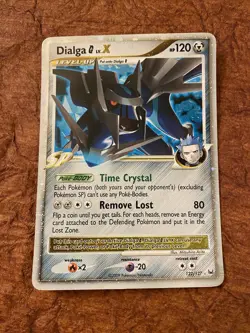 Team Galactic Dialga Lv. X 122/127 Holo Rare Pokemon Platinum LP English - Image 1