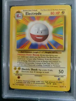 Graded PSA 7 ELECTRODE #21 1999 Pokemon Game NM - Image 2