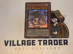 Rainbow Dragon TAEV-EN006 Ghost Rare 1st Edition Yu-Gi-Oh! NM+ - Image 1