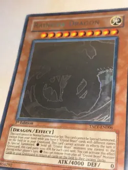 Rainbow Dragon TAEV-EN006 Ghost Rare 1st Edition Yu-Gi-Oh! NM+ - Image 3