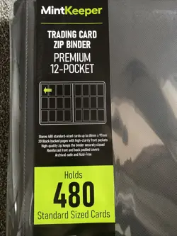 Mintkeeper 12 Pocket Premium Trading Card Zip Binder - Image 2