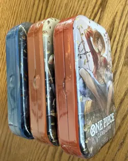 One Piece Card TCG Vol 2 Mini Tin (TS-O2, OP-13) Sealed, Brand New, Set of 3 - Image 2