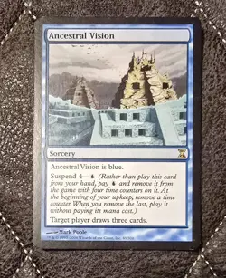 Ancestral Vision LP MTG Time Spiral Magic Card - Image 1