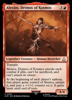 4 x Alexios, Deimos of Kosmos - Foil - Universes Beyond: Assassin's Creed - NM-M - Image 1
