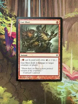1x Gut Shot - New Phyrexia - MP MTG - Image 1