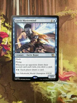 MTG Faerie Mastermind, NM-Mint, English March of the Machine - Image 1
