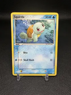 Pokemon Squirtle EX Crystal Guardians 63/100 Regular Common 50 HP Turtle English - Image 1