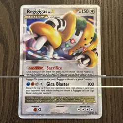 Regigigas LV X DP30 Black Star Promo Pokemon Holo Rare DAMAGED DMG - Image 1