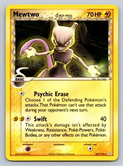 Mewtwo δ 24/110 EX Holon Phantoms Rare Non Holo NM - Image 1
