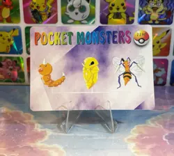 Pokemon Holo Alakazam Evolution Vintage Pocket Monsters Prism Sticker 1998 - Image 4