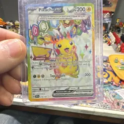 Pokemon TCG Pikachu ex 219/191 SV08 Surging Sparks Ultra Rare Full Art Holo EX - Image 1