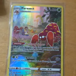 Pokemon Parasect Full Art Ultra Rare Holo TG01/TG30 Lost Origin Stage 1 120 HP - Image 1