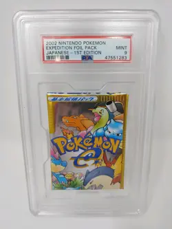 Pokemon Japanese Expedition Base Set Foil Booster Pack Factory Sealed PSA 9 BUF - Image 1