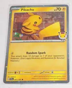 Pikachu Foil Stamped 051/162 Pokemon Day 2026 Promo - Image 1