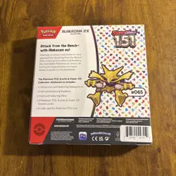 Alakazam Ex Collection Box Scarlet & Violet 151 Pokemon 2023 Factory Sealed - Image 2