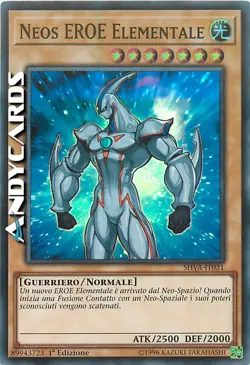 NEOS EROE ELEMENTALE (Elemental Hero Neos) • Super R • SHVA IT031 • 1Ed • Yugioh - Image 1