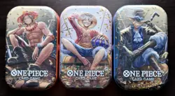 One Piece Tin Pack Set Vol.2 TS-02 OP-13 Lot of 3 Sealed Luffy Ace - Image 1