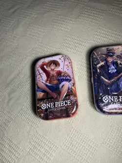 TWO One Piece OP-13 Volume 2 - SEALED TINS, UNOPENED Luffy + Sabo Anime TCG - Image 2