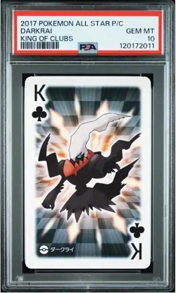 2017 POKEMON ALL STAR PLAYING CARDS DARKRAI PSA10 - Image 1