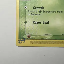 Pokemon TCG Bulbasaur 39/95 EX Team Magma Vs Team Aqua - Common LP Card - Image 5